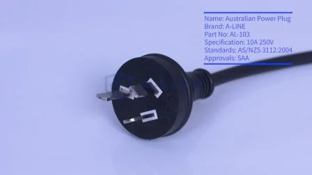Прозрачный удлинитель Австралии на 10 А, 250 В со светодиодной подсветкой