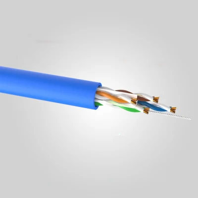 Наружный электрический провод локальной сети CAT6 UTP Ethernet с твердым медным проводником и оболочкой из ПВХ 23AWG